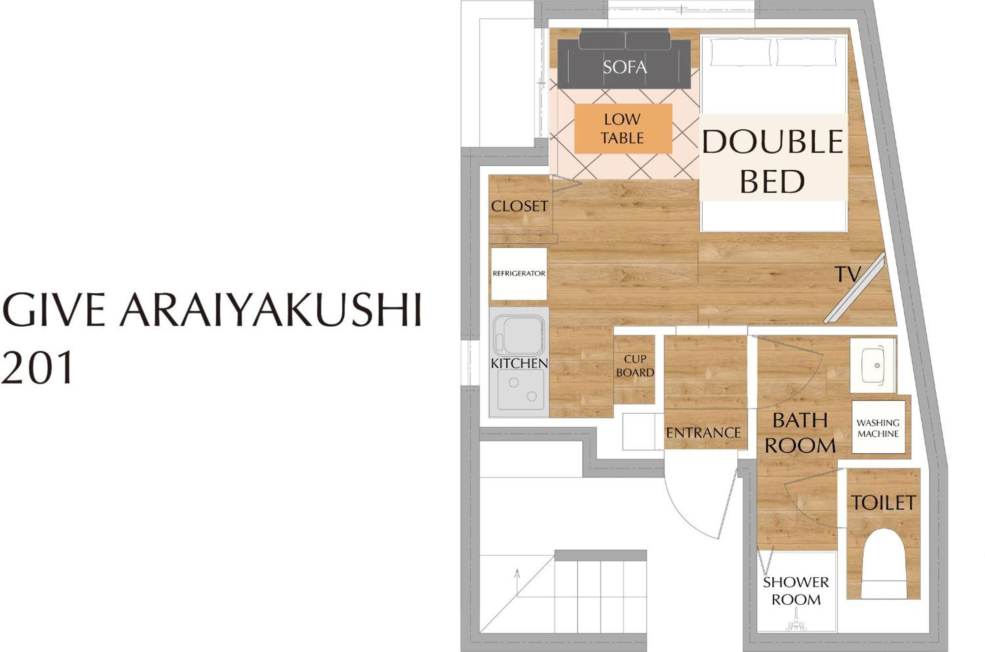 Ferienwohnung Give Araiyakushi Präfektur Tokio Exterior foto