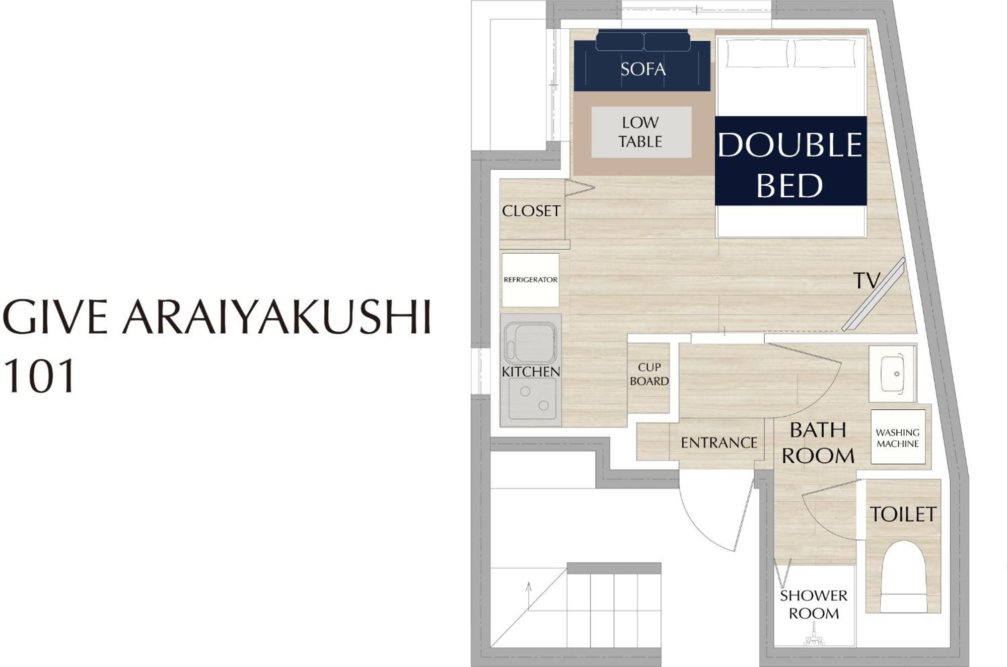 Ferienwohnung Give Araiyakushi Präfektur Tokio Zimmer foto